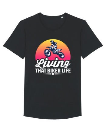 living that biker life Black