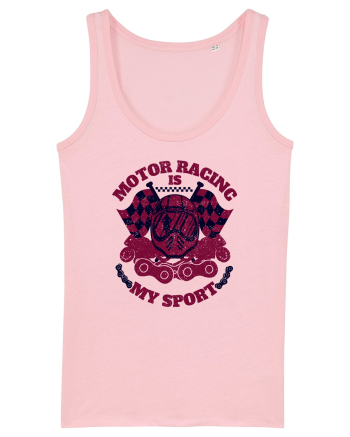 Motor Racing Is My Sport Cotton Pink
