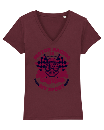 Motor Racing Is My Sport Burgundy