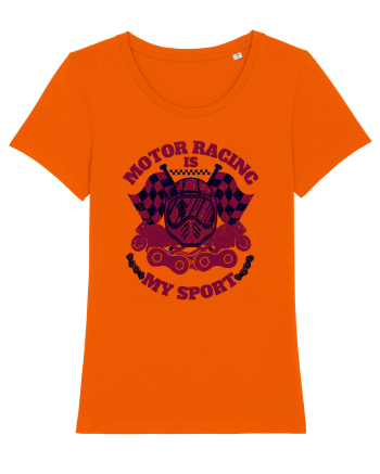 Motor Racing Is My Sport Bright Orange
