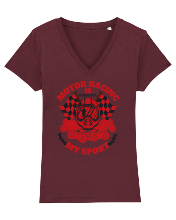 Motor Racing Is My Sport Burgundy