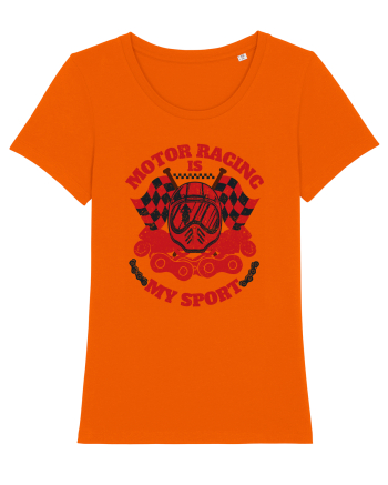 Motor Racing Is My Sport Bright Orange