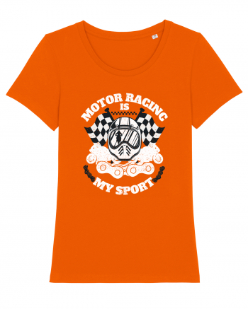 Motor Racing Is My Sport Bright Orange