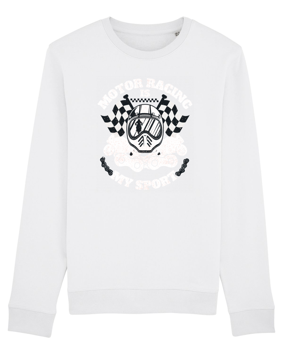 Bluză mânecă lungă Unisex Rise White