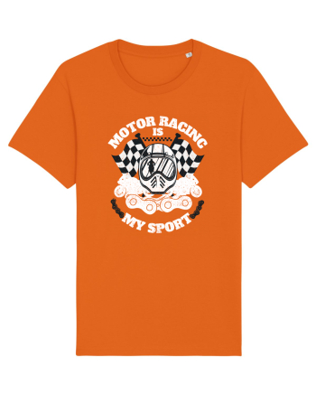 Motor Racing Is My Sport Bright Orange
