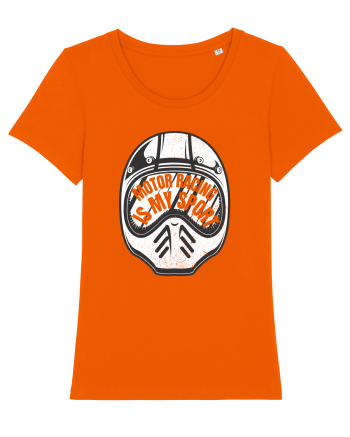 Motor Racing Is My Sport Bright Orange