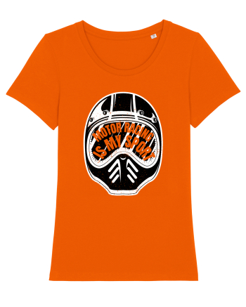 Motor Racing Is My Sport Bright Orange