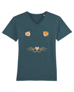 Love cat Tricou mânecă scurtă guler V Bărbat Presenter