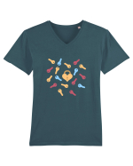 Cheia vieții Tricou mânecă scurtă guler V Bărbat Presenter
