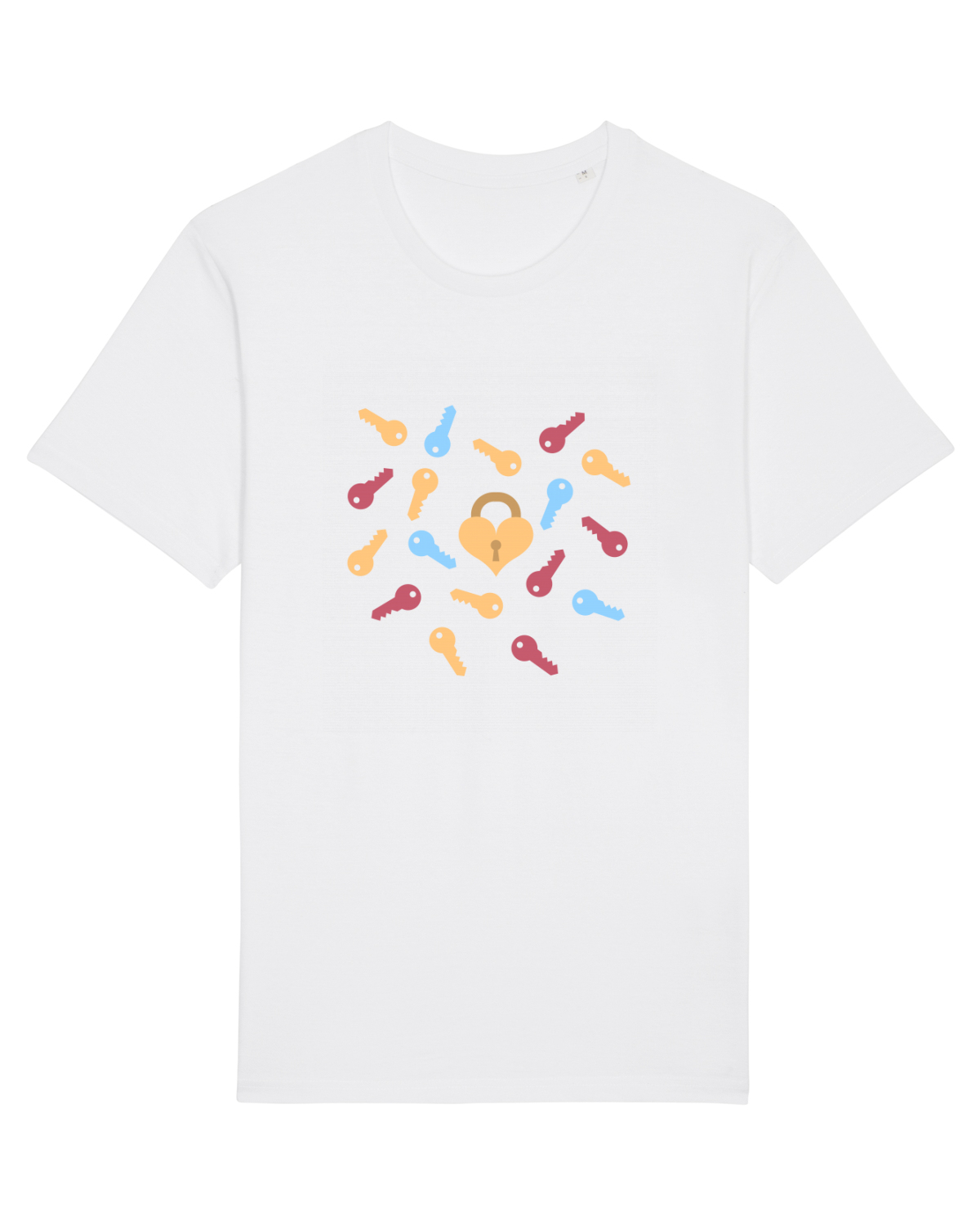 Tricou mânecă scurtă Unisex Rocker White