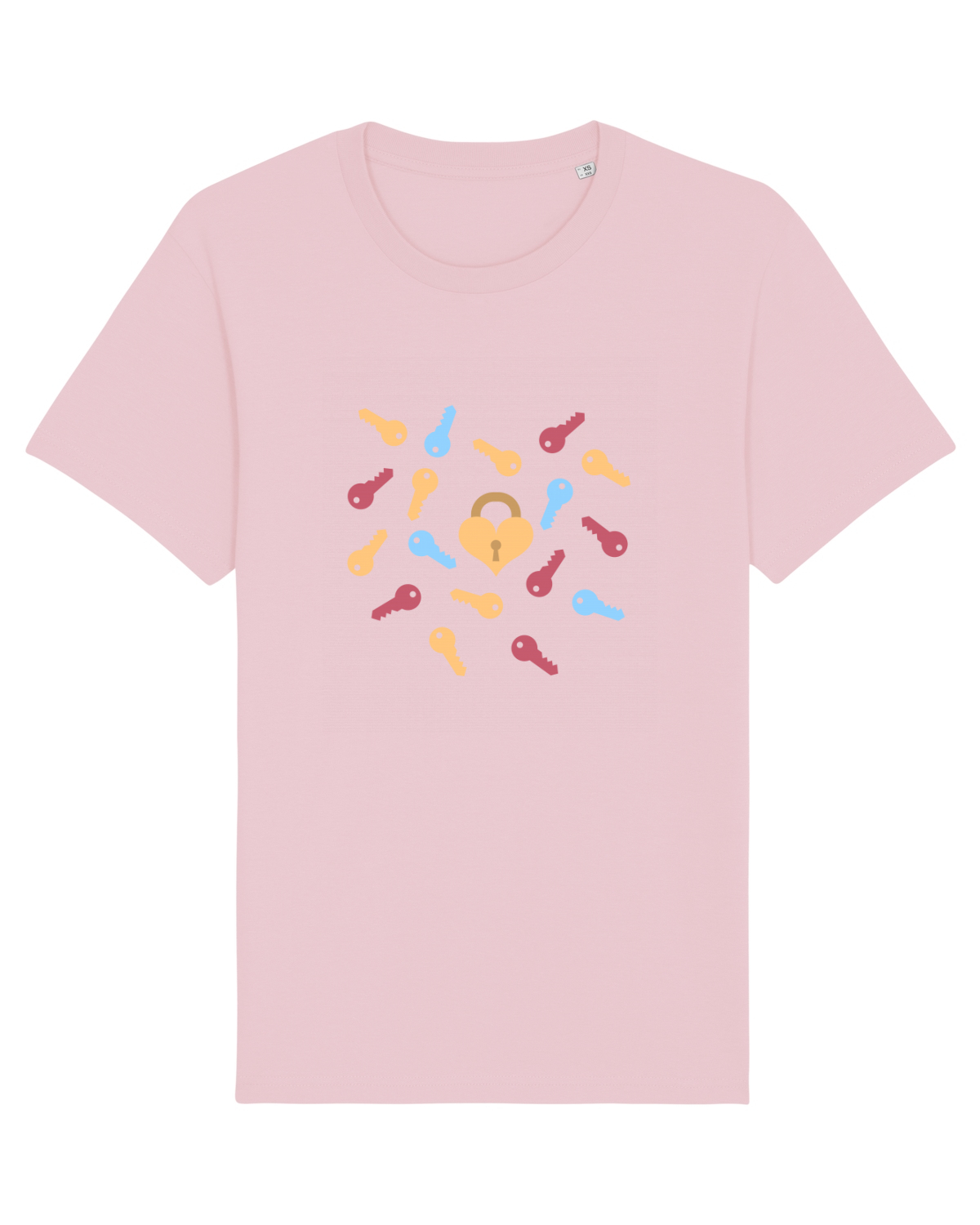 Tricou mânecă scurtă Unisex Rocker Cotton Pink