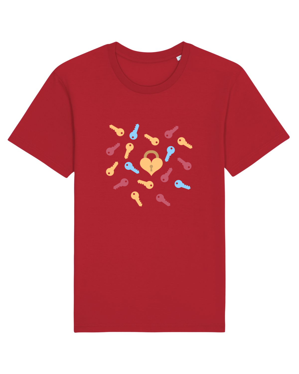 Tricou mânecă scurtă Unisex Rocker Red