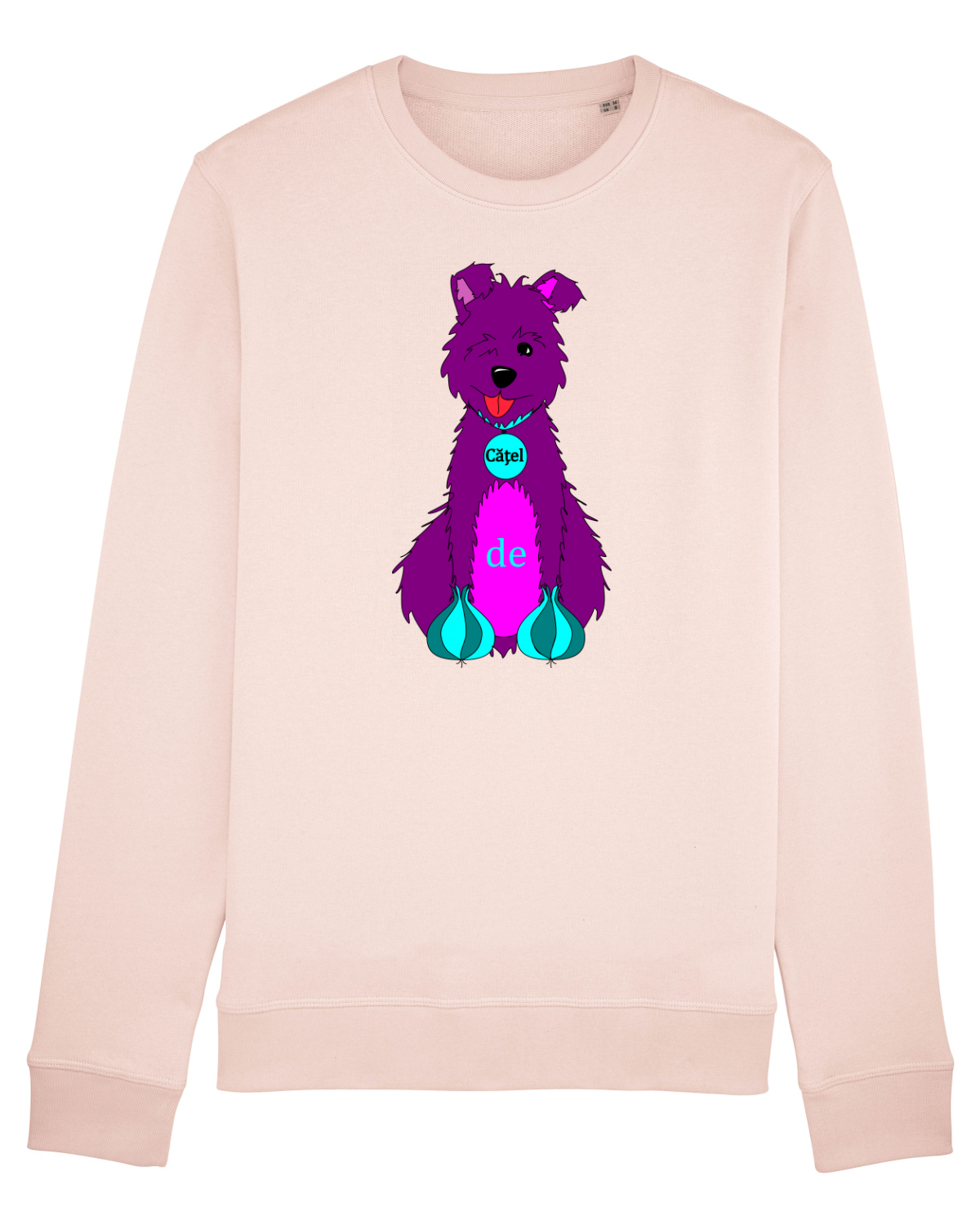 Bluză mânecă lungă Unisex Rise Candy Pink