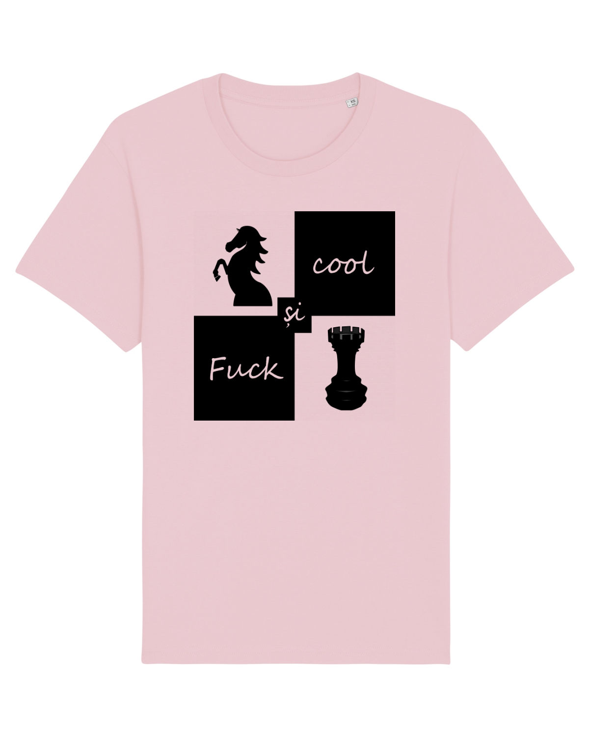 Tricou mânecă scurtă Unisex Rocker Cotton Pink