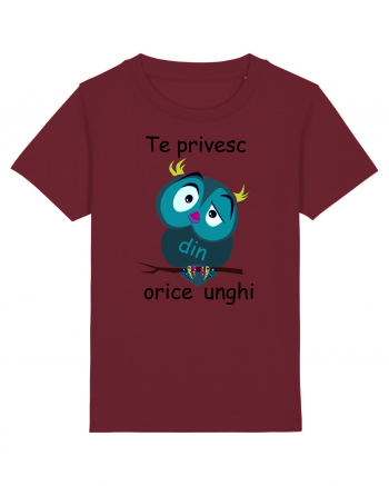 Te privesc din orice unghi Burgundy