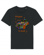 Mergem la o plimbare cu G-audi? Tricou mânecă scurtă Unisex Rocker