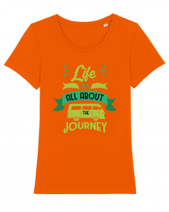 Life it's All About the Journey Bright Orange