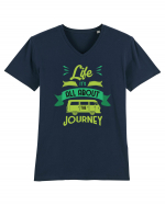 Life it's All About the Journey Tricou mânecă scurtă guler V Bărbat Presenter