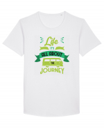 Life it's All About the Journey Tricou mânecă scurtă guler larg Bărbat Skater