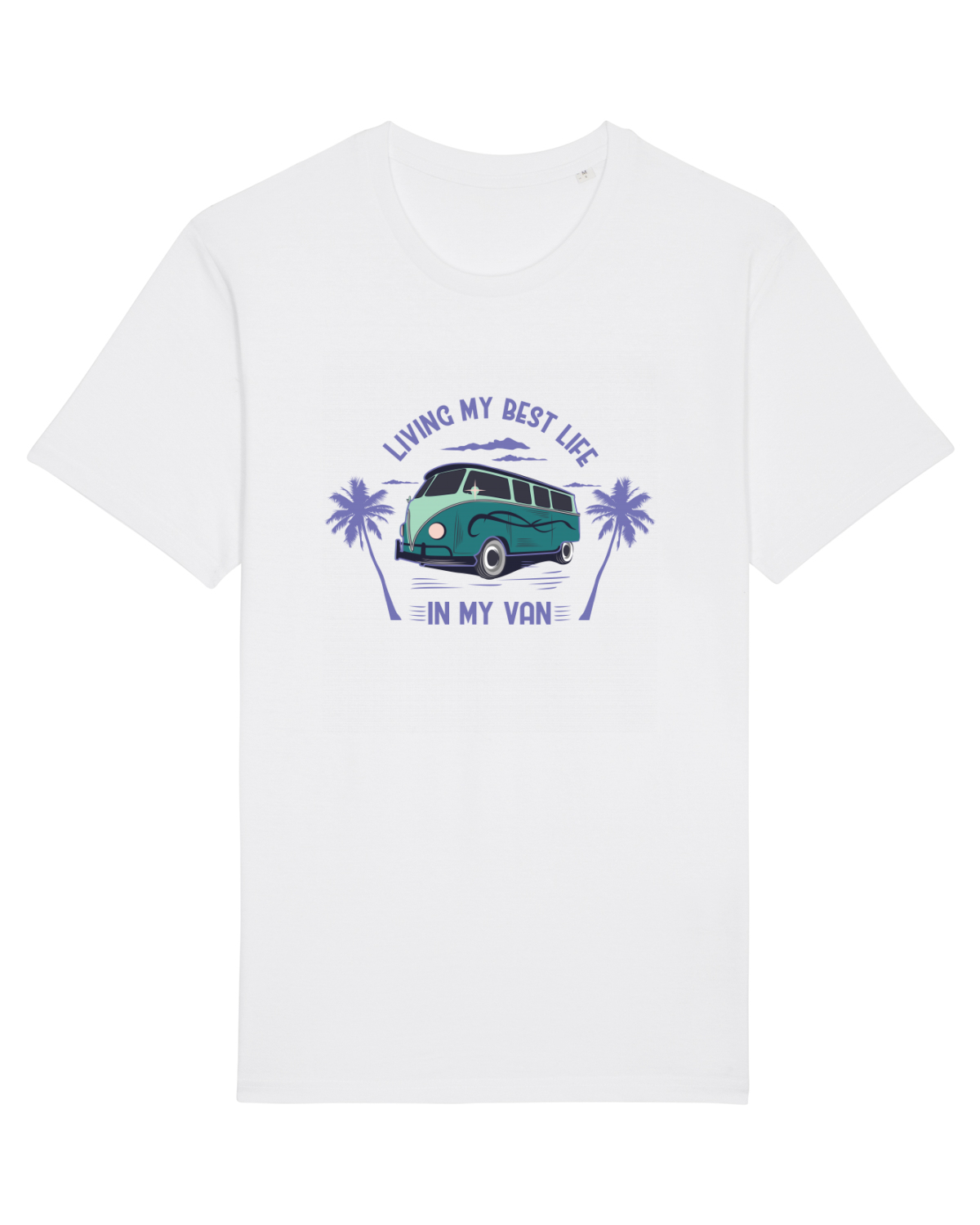Tricou mânecă scurtă Unisex Rocker White