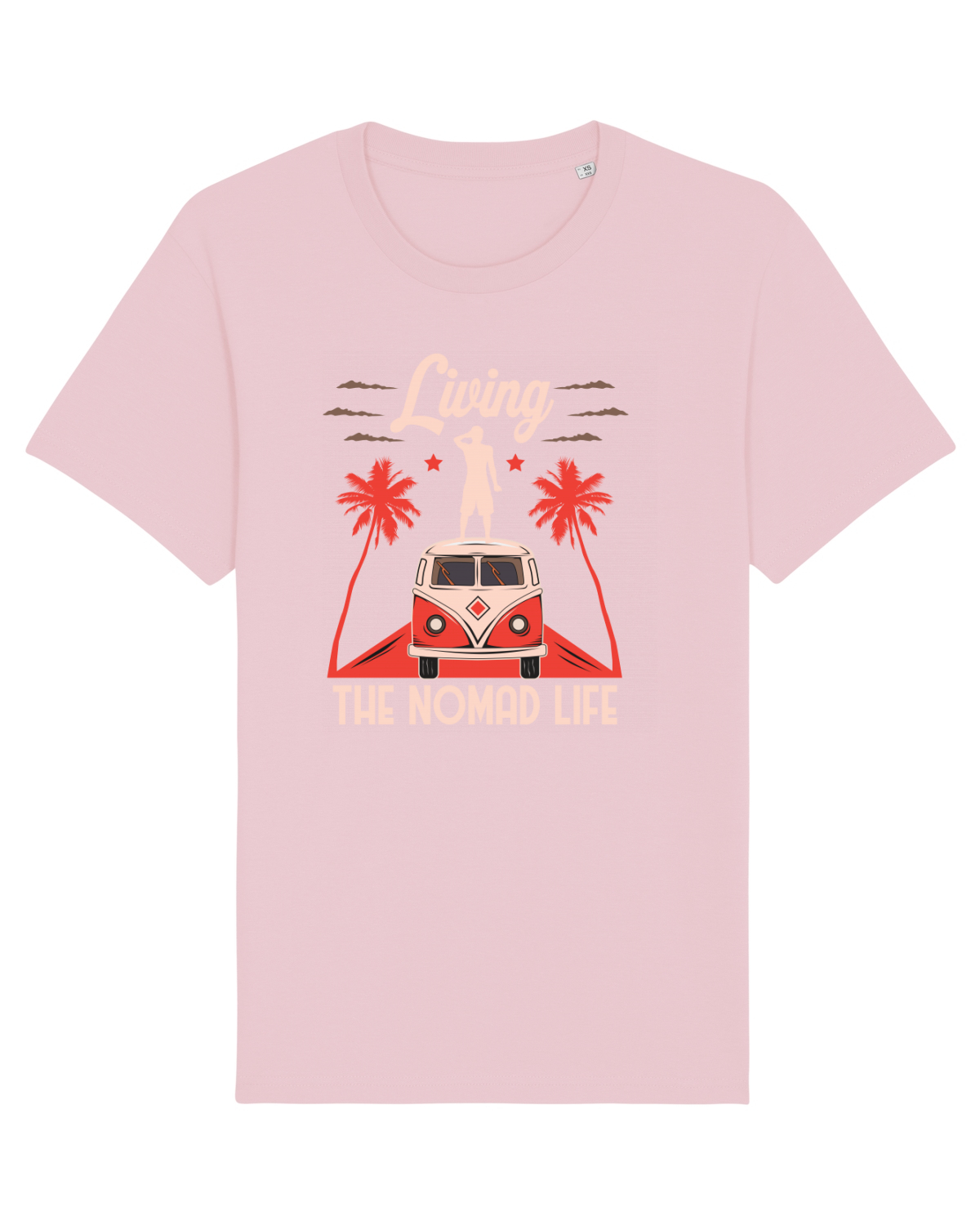 Tricou mânecă scurtă Unisex Rocker Cotton Pink