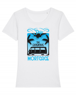 Skip the Expansive Mortgage Tricou mânecă scurtă guler larg fitted Damă Expresser