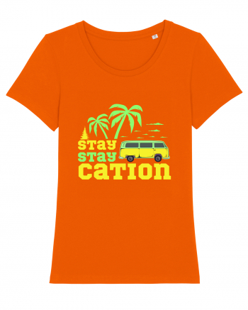 Stay Staycation Bright Orange