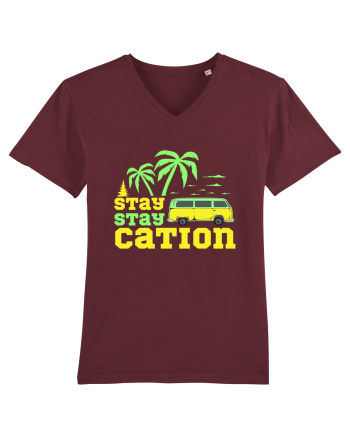 Stay Staycation Burgundy