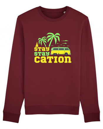 Stay Staycation Burgundy