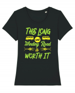 The Long and Winding Road is Worth It Tricou mânecă scurtă guler larg fitted Damă Expresser