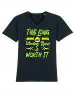 The Long and Winding Road is Worth It Tricou mânecă scurtă guler V Bărbat Presenter