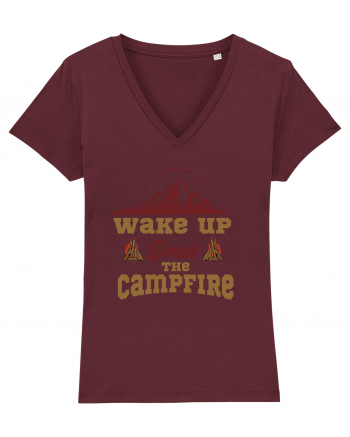 Wake Up Smell the Campfire Burgundy