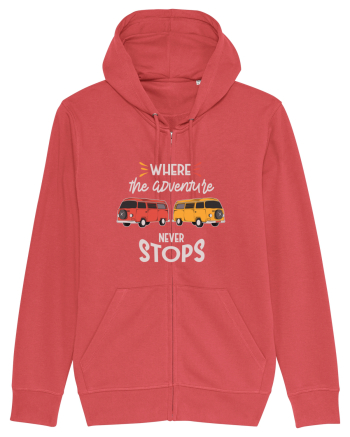 Where the Adventure Never Stops Carmine Red