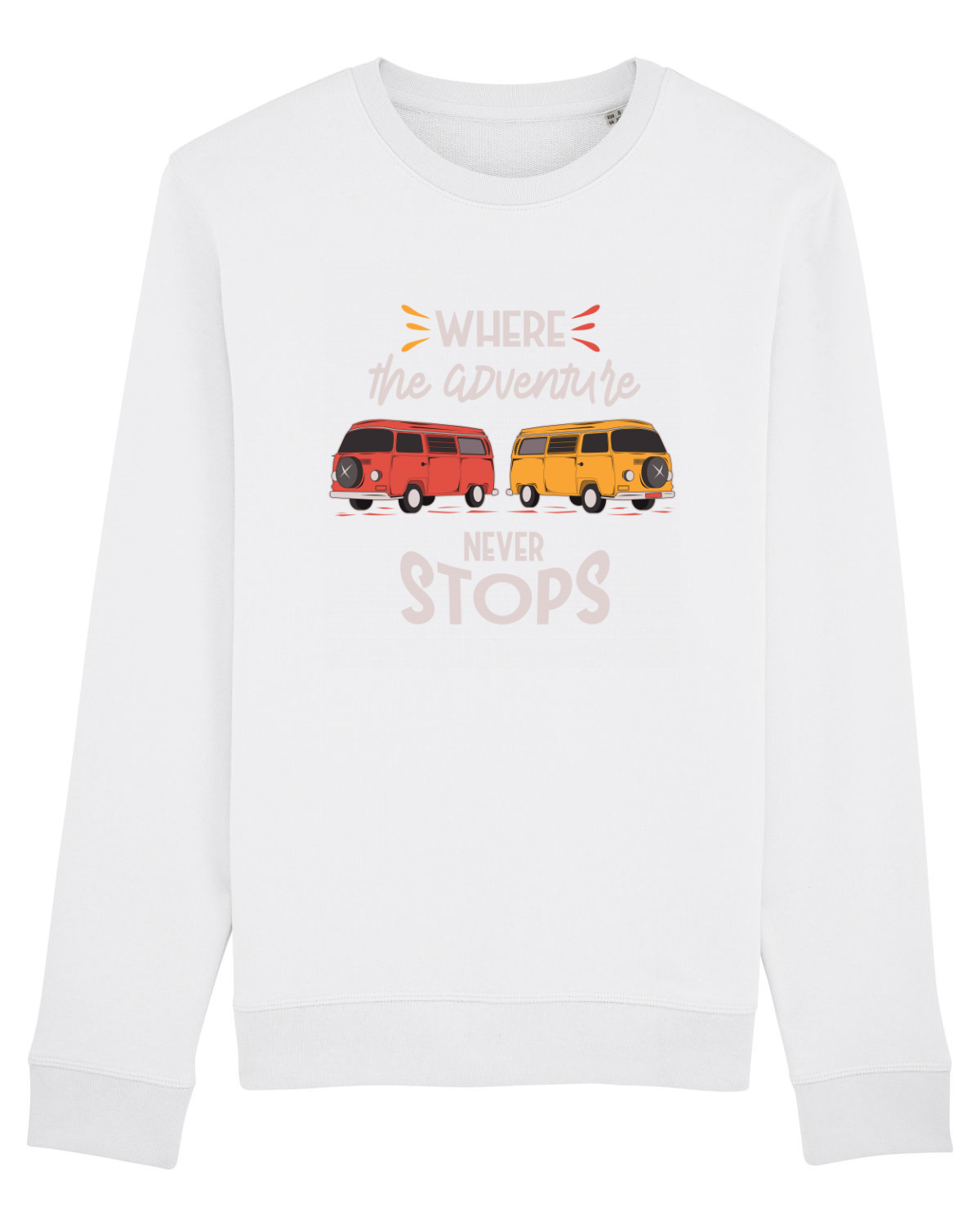 Bluză mânecă lungă Unisex Rise White