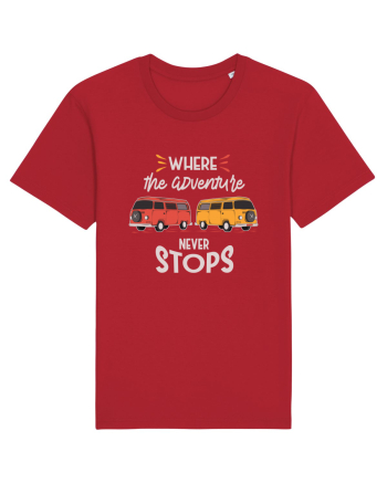 Where the Adventure Never Stops Red