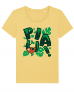 Piua! Tricou mânecă scurtă guler larg fitted Damă Expresser