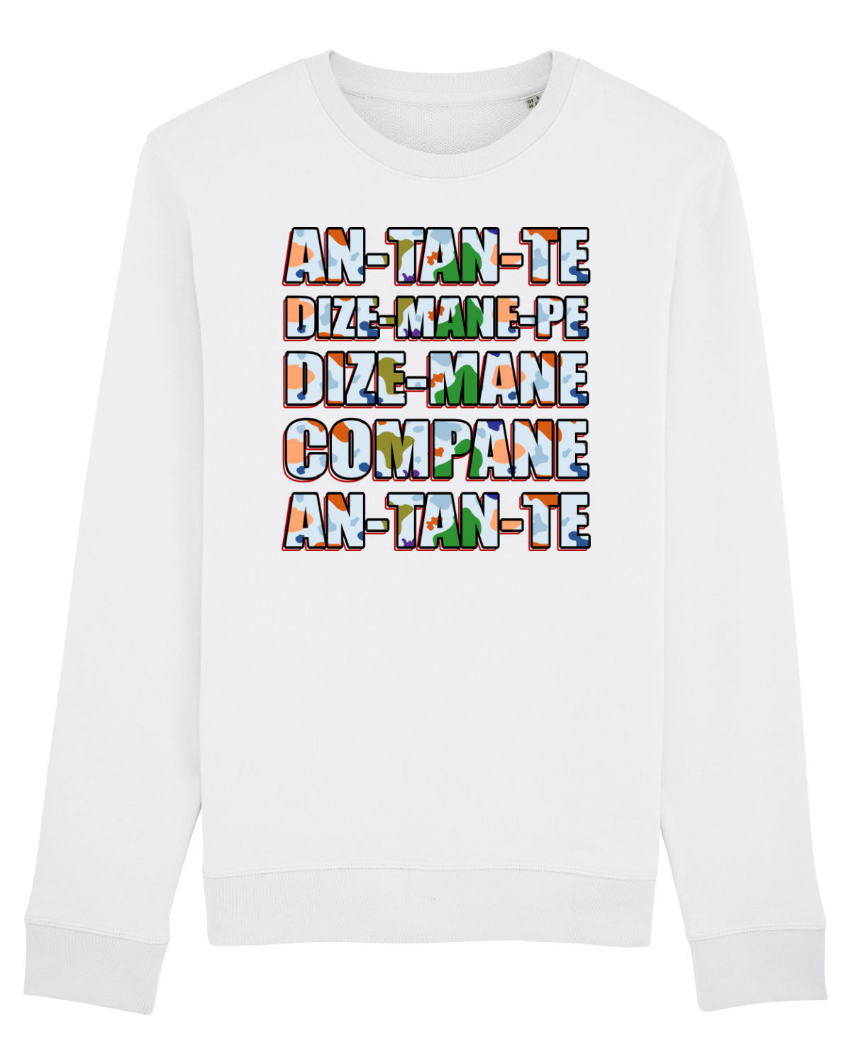Bluză mânecă lungă Unisex Rise White