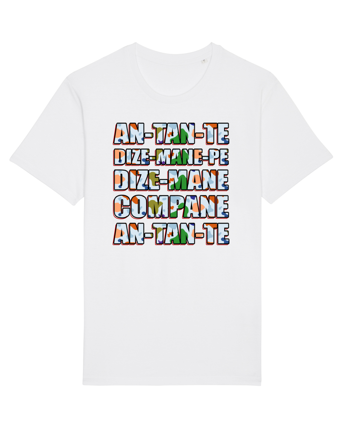 Tricou mânecă scurtă Unisex Rocker White