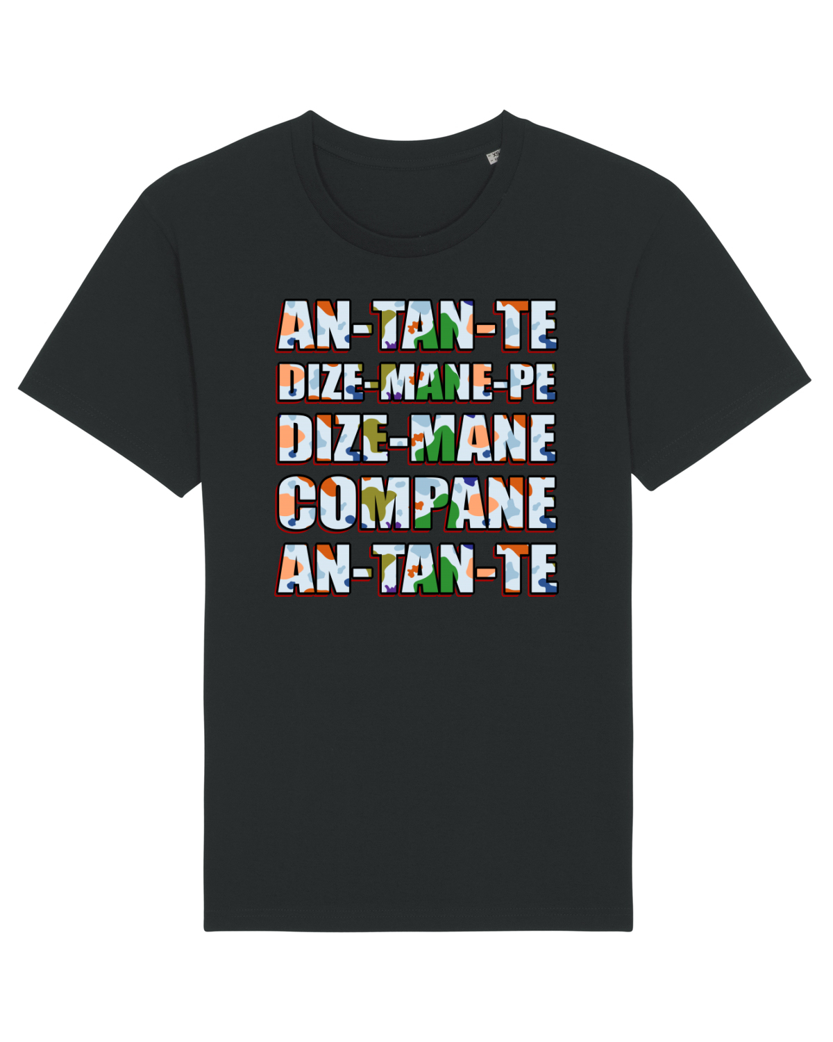 Tricou mânecă scurtă Unisex Rocker Black