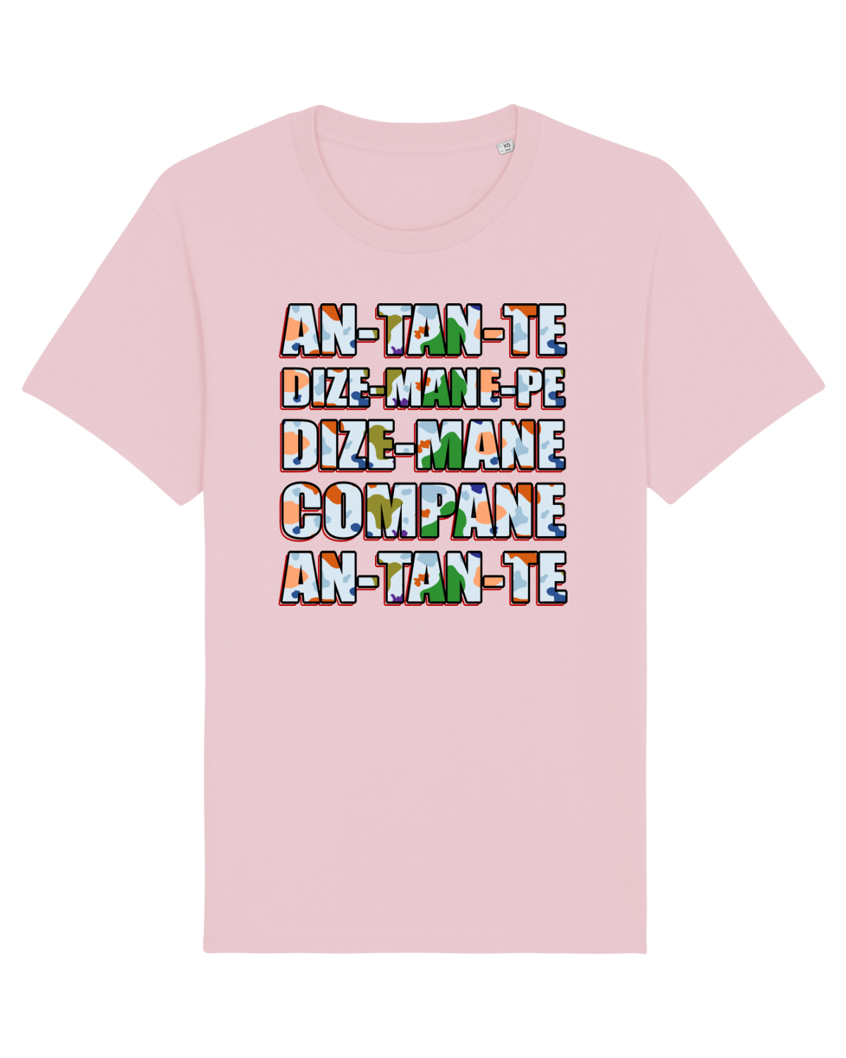 Tricou mânecă scurtă Unisex Rocker Cotton Pink