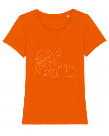 Abstract travel Bright Orange