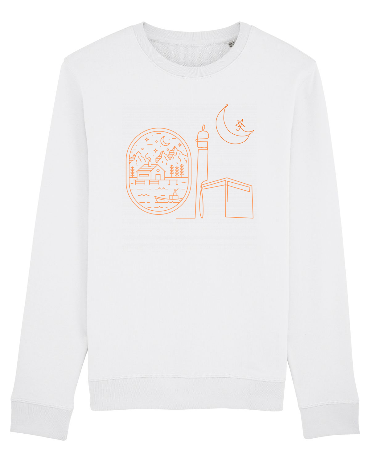 Bluză mânecă lungă Unisex Rise White