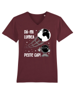 Dă-mi lumea peste cap Tricou mânecă scurtă guler V Bărbat Presenter