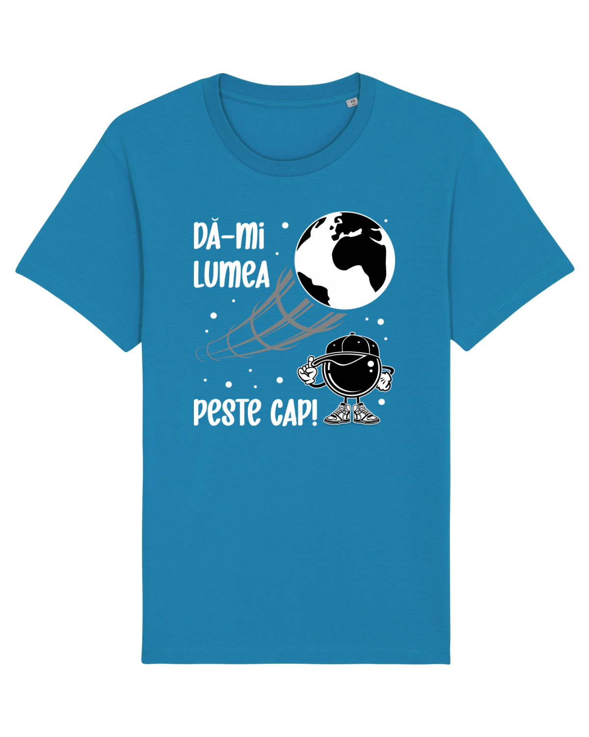 Tricou mânecă scurtă Unisex Rocker Azur