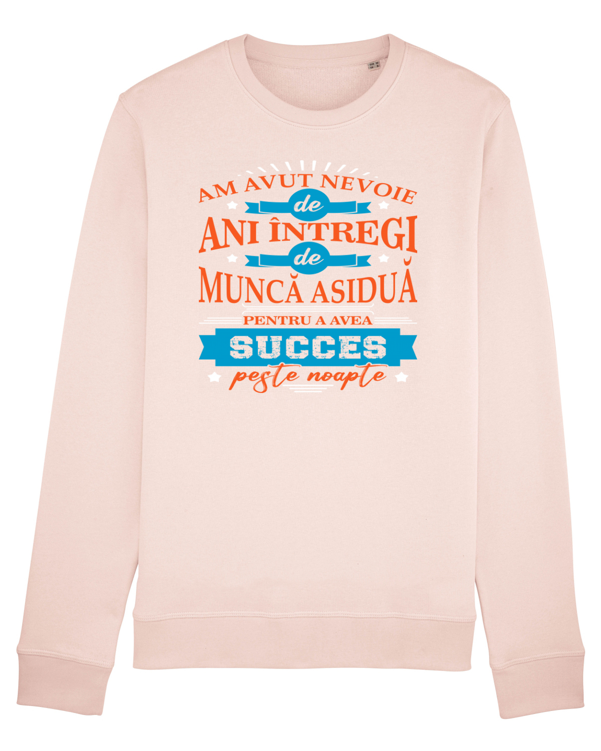 Bluză mânecă lungă Unisex Rise Candy Pink