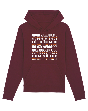 Critică-mă constructiv! Burgundy