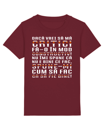 Critică-mă constructiv! Burgundy