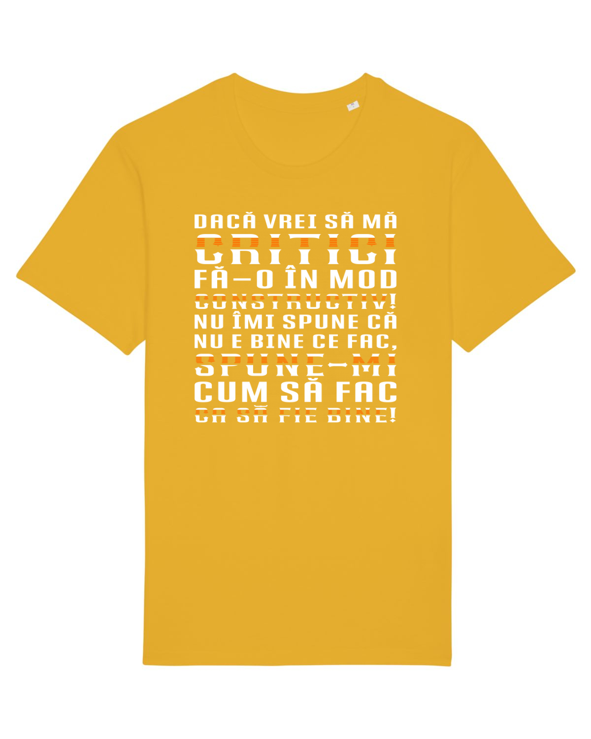 Tricou mânecă scurtă Unisex Rocker Spectra Yellow