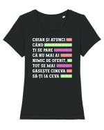 Nimic de oferit Tricou mânecă scurtă guler larg fitted Damă Expresser