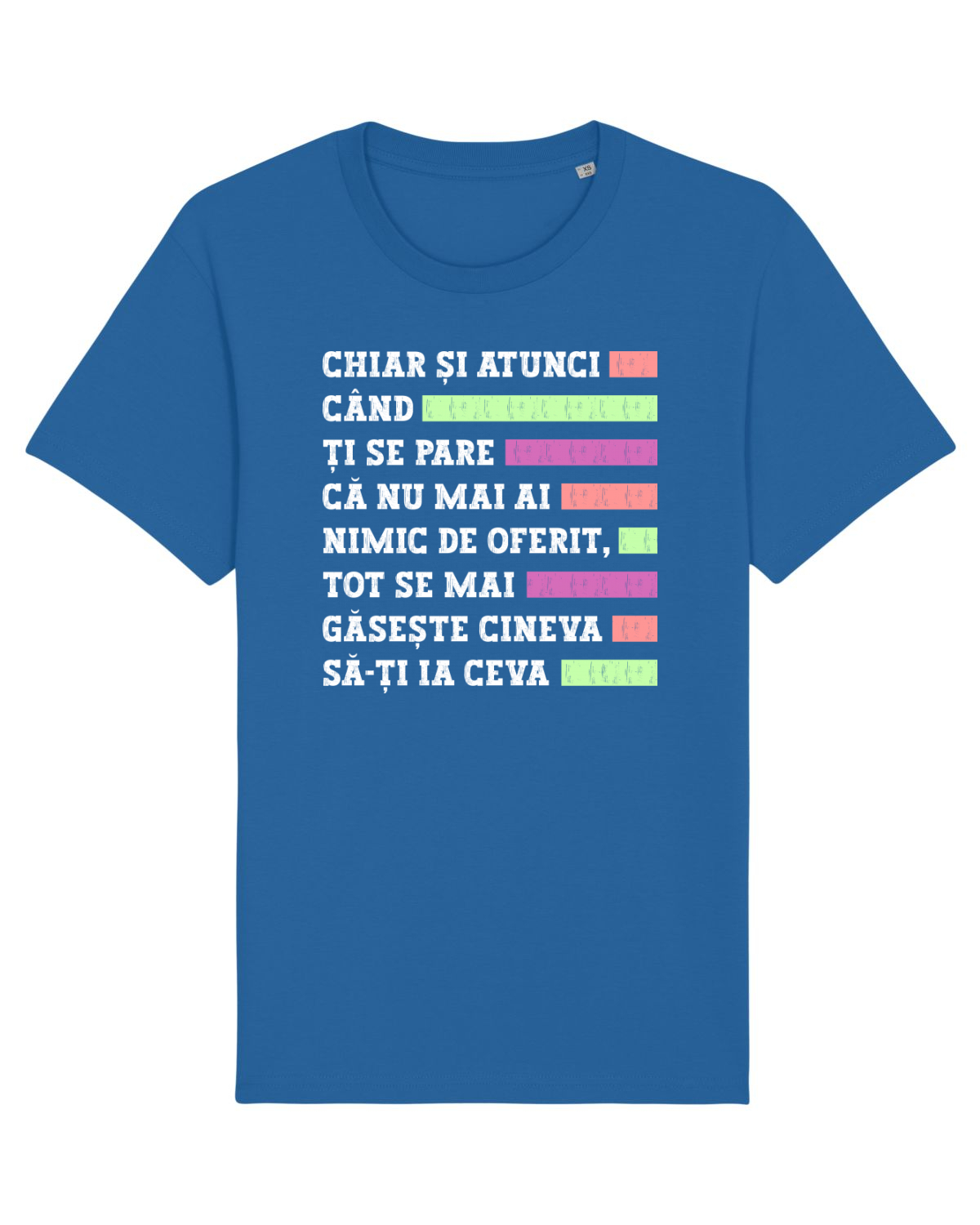 Tricou mânecă scurtă Unisex Rocker Royal Blue
